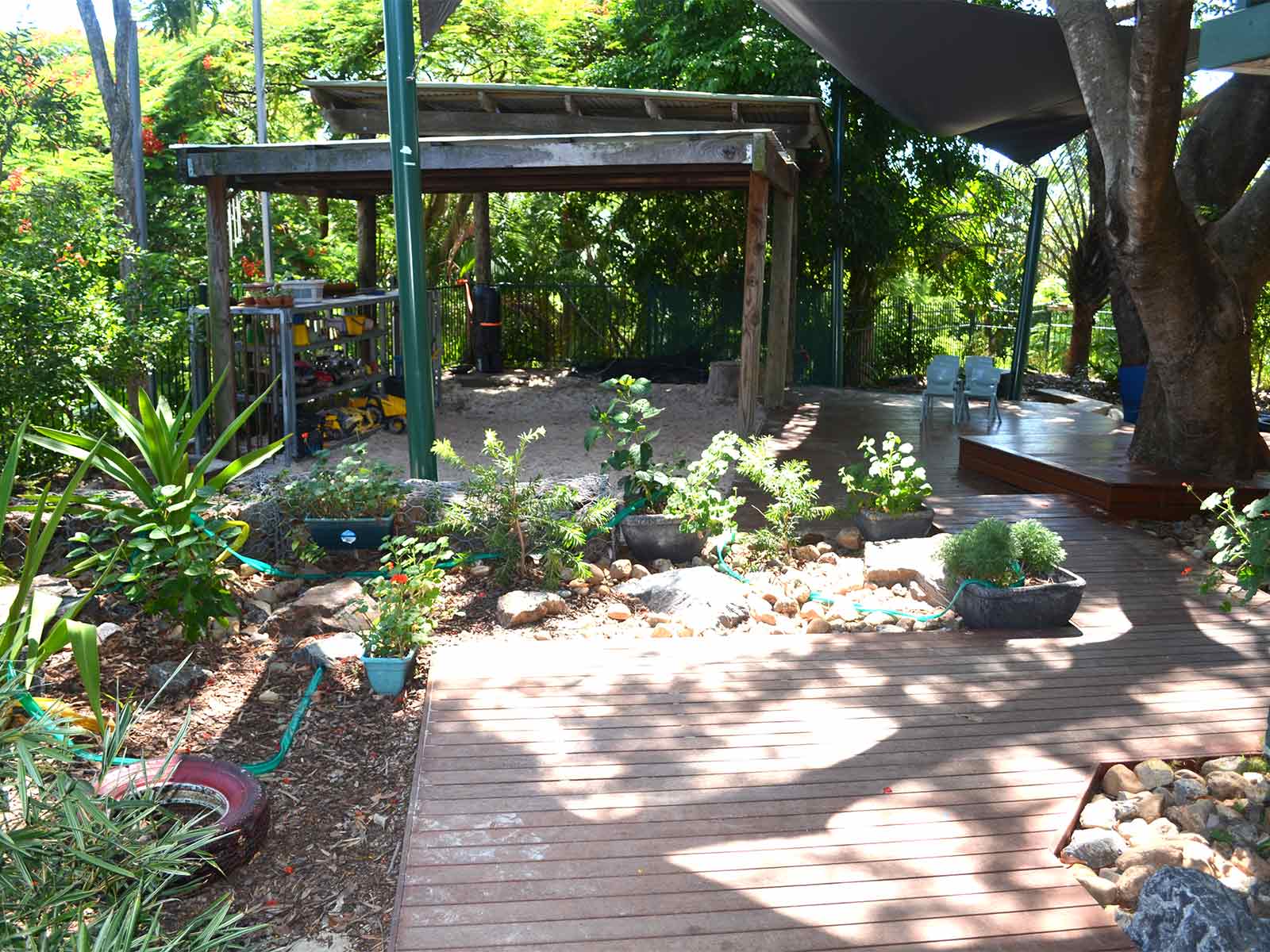 Playing at Red Hill Kindergarten.