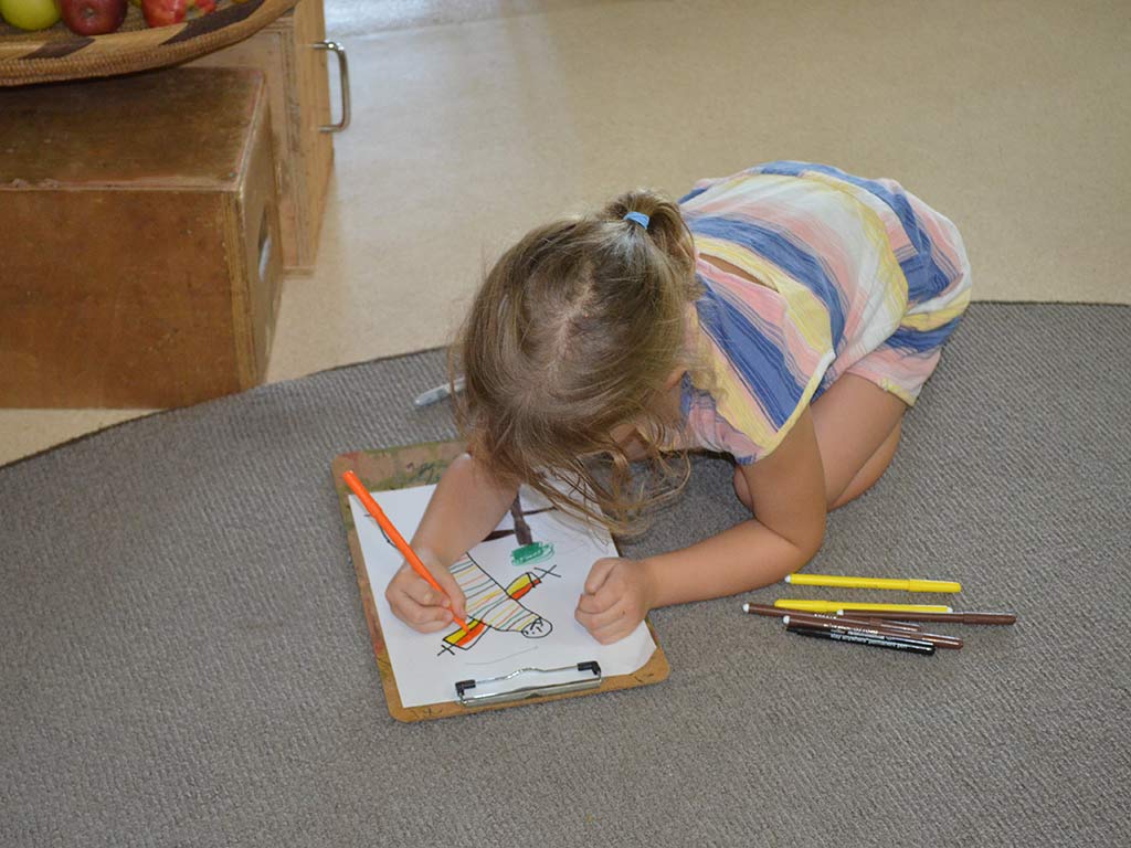 Being creative at Red Hill Kindergarten.